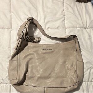 Michael Kors Taupe Leather Shoulder Bag